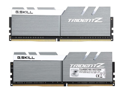 G.SKILL TridentZ Series 16GB (2 x 8GB) 288-Pin DDR4 SDRAM DDR4 4000 (PC4 32000) Intel Z270 / Z370 Memory (Desktop Memory) Model F4-4000C18D-16GTZSW