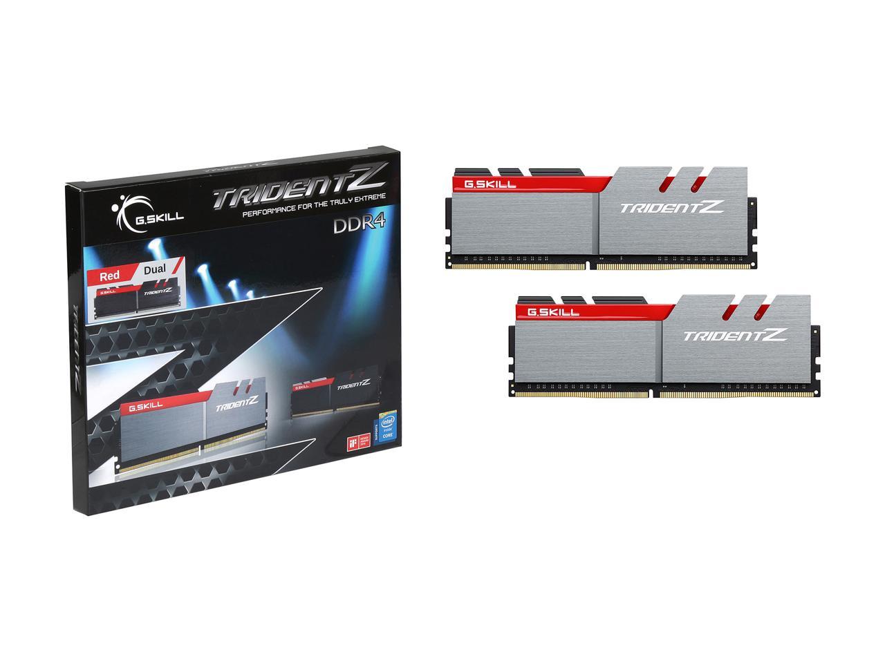 G.SKILL TridentZ Series 16GB (2 x 8GB) 288-Pin DDR4 SDRAM DDR4 4133 (PC4 33000) Intel Z270 / Z370 / X299 Memory (Desktop Memory) Model F4-4133C19D-16GTZC