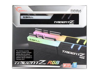 G.SKILL TridentZ RGB Series 16GB (2 x 8GB) 288-Pin DDR4 SDRAM DDR4 3200 (PC4 25600) Desktop Memory Model F4-3200C14D-16GTZR