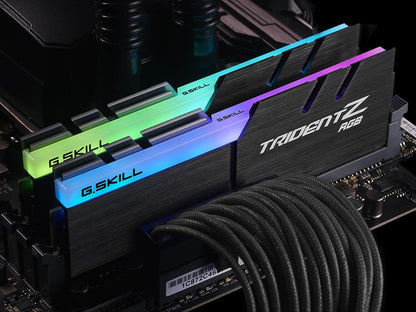 G.SKILL TridentZ RGB Series 16GB (2 x 8GB) 288-Pin DDR4 SDRAM DDR4 3466 (PC4 27700) Desktop Memory Model F4-3466C16D-16GTZR
