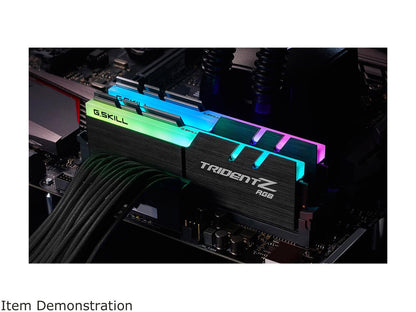 G.SKILL TridentZ RGB Series 16GB (2 x 8GB) 288-Pin DDR4 SDRAM DDR4 3000 (PC4 24000) Intel XMP 2.0 Desktop Memory Model F4-3000C16D-16GTZR