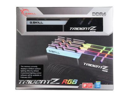 G.SKILL TridentZ RGB Series 32GB (4 x 8GB) 288-Pin DDR4 SDRAM DDR4 3000 (PC4 24000) Memory (Desktop Memory) Model F4-3000C16Q-32GTZR