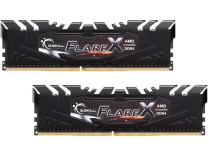 G.SKILL Flare X (for AMD) 16GB (2 x 8GB) 288-Pin DDR4 SDRAM DDR4 2400 (PC4 19200) AMD X370 / B350 / A320 Desktop Memory Model F4-2400C16D-16GFX