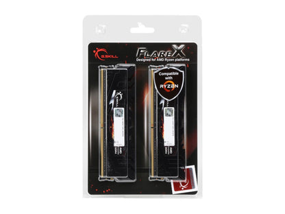 G.SKILL Flare X (for AMD) 16GB (2 x 8GB) 288-Pin DDR4 SDRAM DDR4 2400 (PC4 19200) AMD X370 / B350 / A320 Desktop Memory Model F4-2400C16D-16GFX