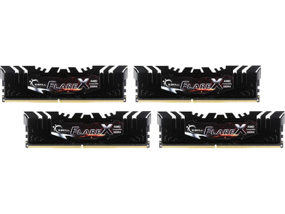 G.SKILL Flare X Series 32GB (4 x 8GB) 288-Pin DDR4 SDRAM DDR4 2133 (PC4 17000) AMD X370 / B350 / A320 Memory (Desktop Memory) Model F4-2133C15Q-32GFX