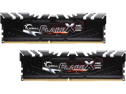 G.SKILL Flare X (for AMD) 16GB (2 x 8GB) 288-Pin DDR4 SDRAM DDR4 2400 (PC4 19200) AMD X370 / B350 / A320 Memory (Desktop Memory) Model F4-2400C15D-16GFX