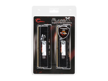 G.SKILL Flare X (for AMD) 16GB (2 x 8GB) 288-Pin DDR4 SDRAM DDR4 2400 (PC4 19200) AMD X370 / B350 / A320 Memory (Desktop Memory) Model F4-2400C15D-16GFX