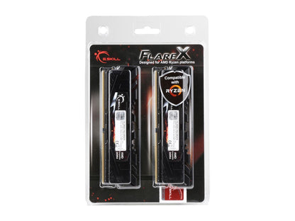 G.SKILL Flare X Series 64GB (4 x 16GB) 288-Pin DDR4 SDRAM DDR4 2400 (PC4 19200) AMD X370 / B350 / A320 Memory (Desktop Memory) Model F4-2400C16Q-64GFX