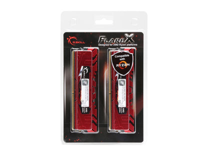G.SKILL Flare X Series 16GB (2 x 8GB) 288-Pin DDR4 SDRAM DDR4 2400 (PC4 19200) AMD X370 / B350 / A320 Memory (Desktop Memory) Model F4-2400C16D-16GFXR