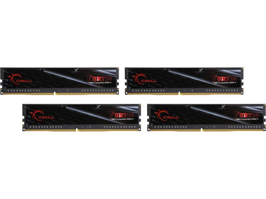 G.SKILL FORTIS Series 32GB (4 x 8GB) 288-Pin DDR4 SDRAM DDR4 2133 (PC4 17000) AMD X370 / B350 / A320 Memory (Desktop Memory) Model F4-2133C15Q-32GFT
