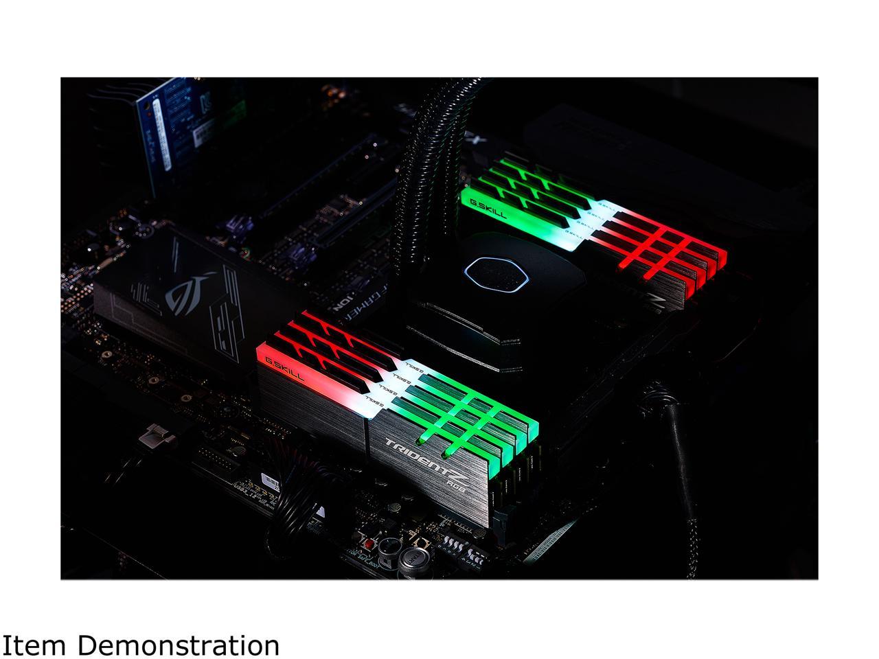 G.SKILL TridentZ RGB Series 64GB (8 x 8GB) 288-Pin DDR4 SDRAM DDR4 3600 (PC4 28800) Intel X299 Desktop Memory Model F4-3600C16Q2-64GTZR
