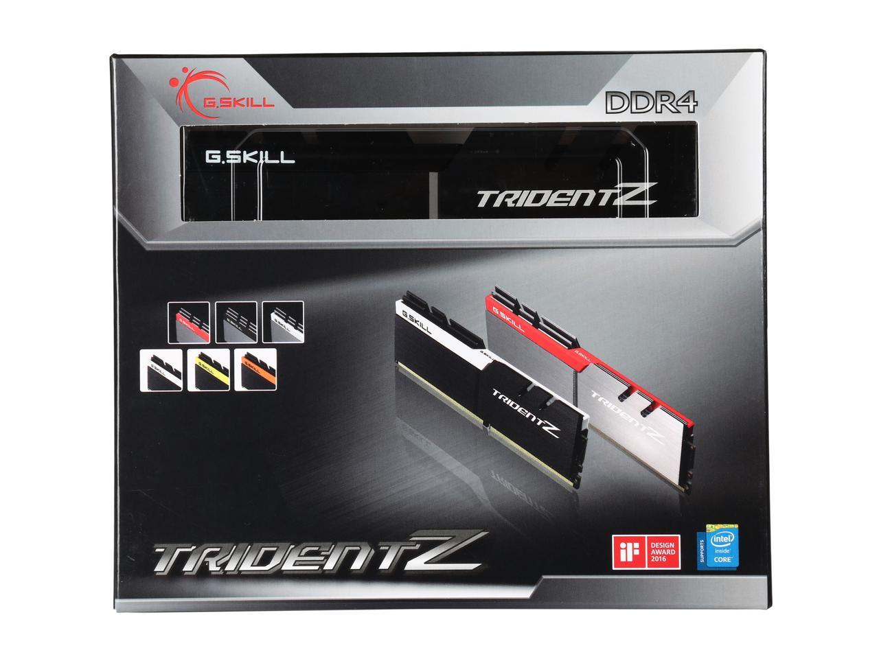 G.SKILL TridentZ Series 32GB (4 x 8GB) 288-Pin DDR4 SDRAM DDR4 3600 (PC4 28800) Intel Z170 / Z270 / Z370 / X299 Desktop Memory Model F4-3600C16Q-32GTZKK