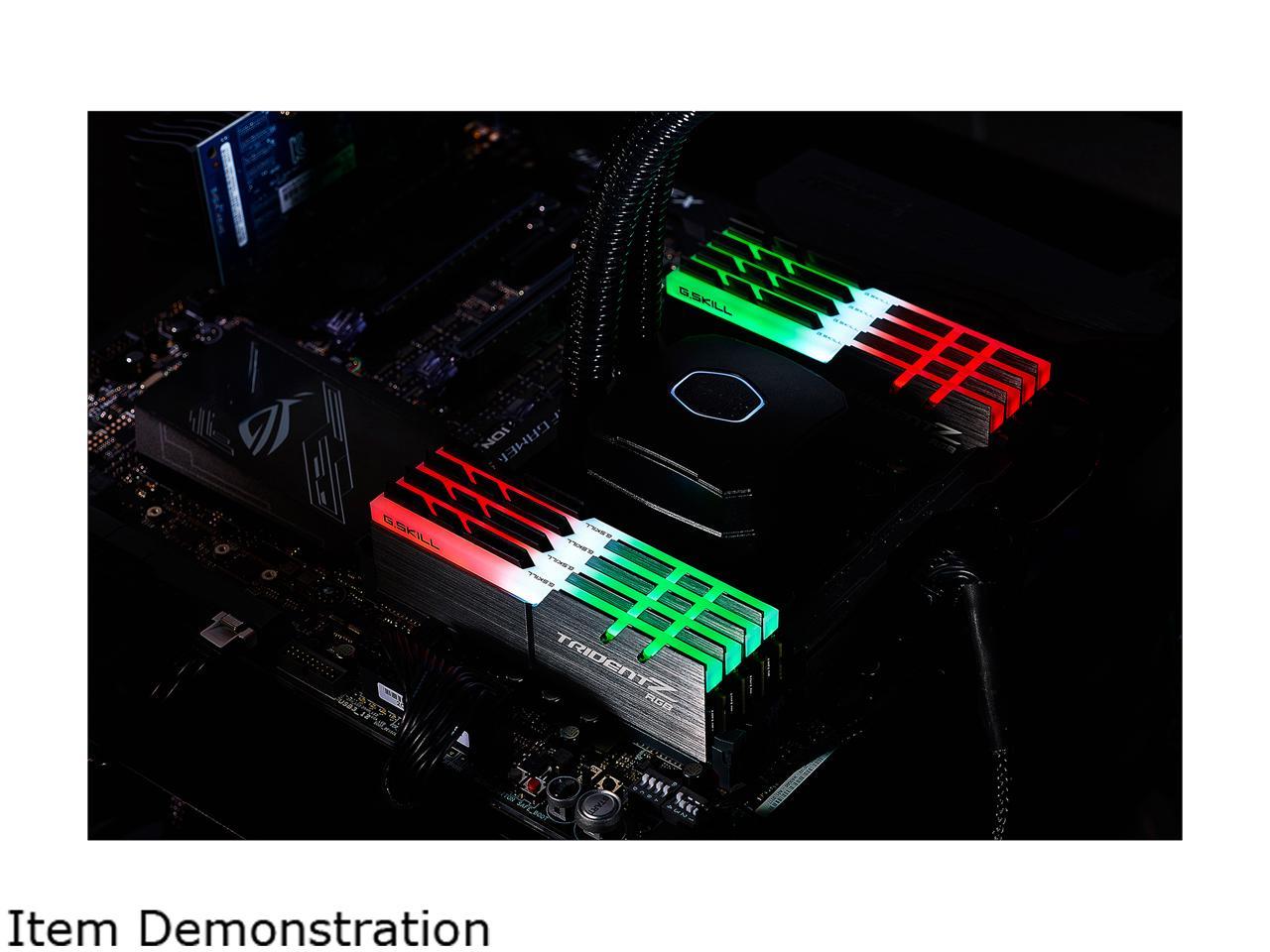 G.SKILL TridentZ RGB Series 128GB (8 x 16GB) 288-Pin DDR4 SDRAM DDR4 3600 (PC4 28800) Intel X299 Desktop Memory Model F4-3600C17Q2-128GTZR