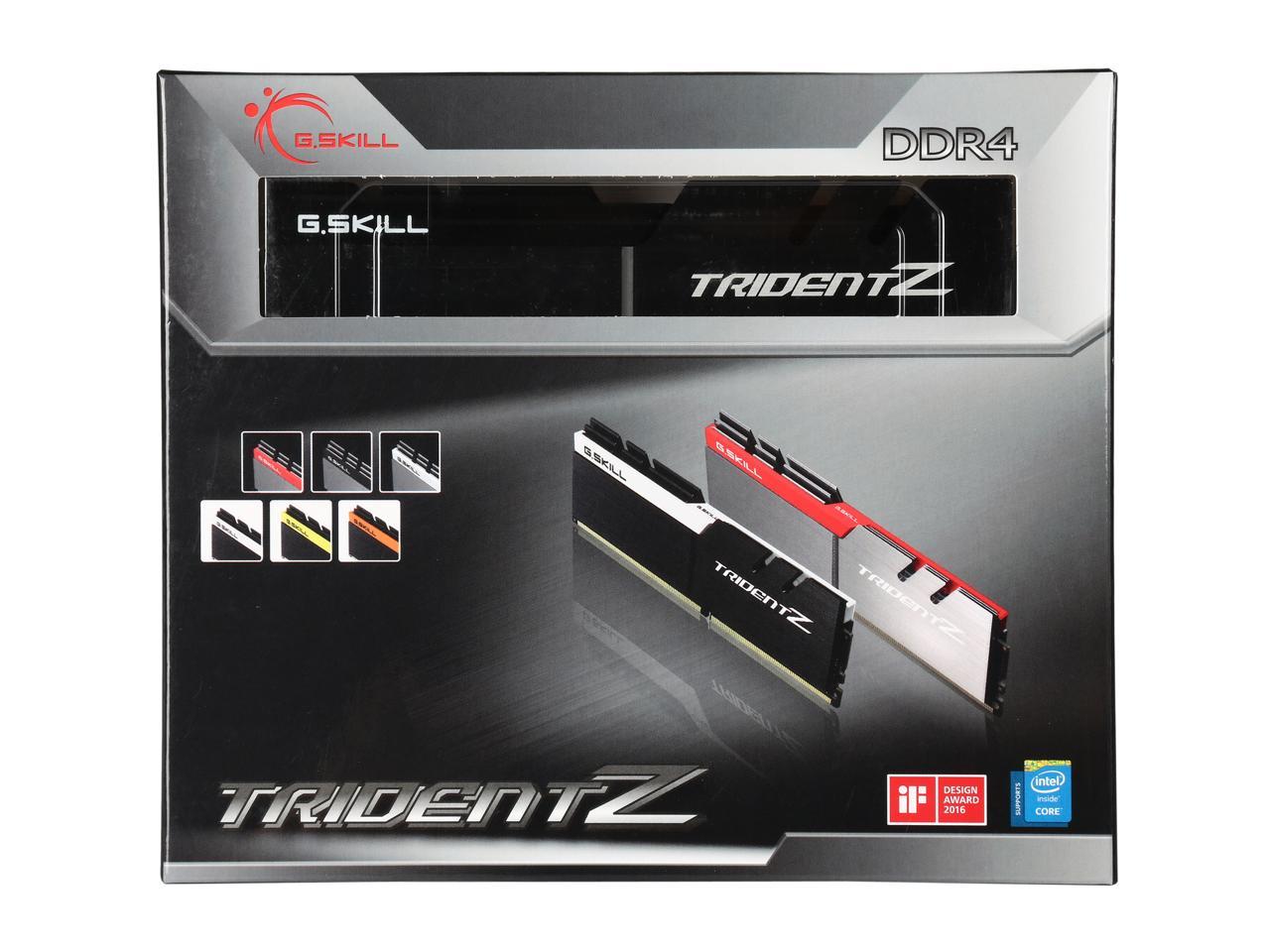 G.SKILL TridentZ Series 64GB (4 x 16GB) 288-Pin DDR4 SDRAM DDR4 3600 (PC4 28800) Intel Z370 / X299 Desktop Memory Model F4-3600C17Q-64GTZKK