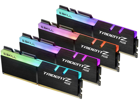 G.SKILL TridentZ RGB Series 32GB (4 x 8GB) 288-Pin DDR4 SDRAM DDR4 3733 (PC4 29800) Intel Z370 / X299 Desktop Memory Model F4-3733C17Q-32GTZR