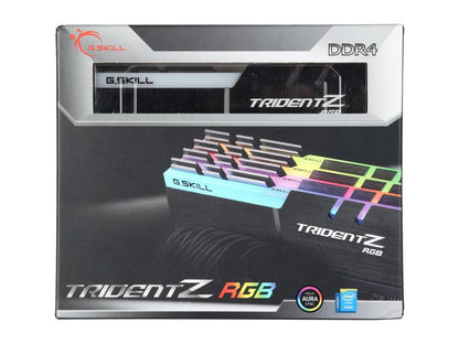 G.SKILL TridentZ RGB Series 32GB (4 x 8GB) 288-Pin DDR4 SDRAM DDR4 3733 (PC4 29800) Intel Z370 / X299 Desktop Memory Model F4-3733C17Q-32GTZR