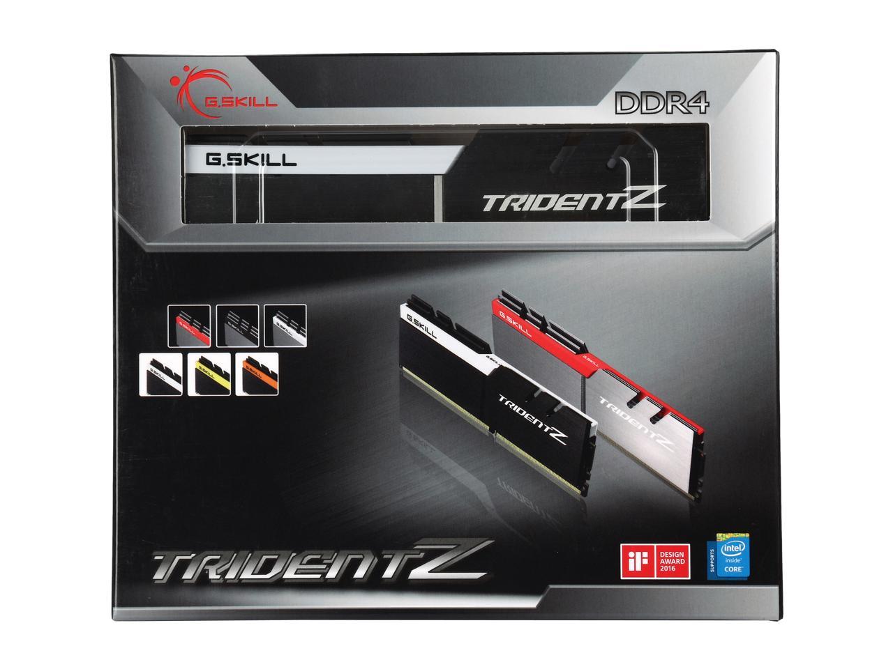 G.SKILL TridentZ Series 32GB (4 x 8GB) 288-Pin DDR4 SDRAM DDR4 3733 (PC4 29800) Intel Z370 / X299 Desktop Memory Model F4-3733C17Q-32GTZSW