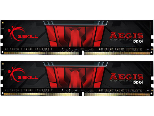G.SKILL Aegis 16GB (2 x 8GB) 288-Pin DDR4 SDRAM DDR4 2400 (PC4 19200) Intel X299 / Z270 / Z170 / X99 Platform Desktop Memory Model F4-2400C17D-16GIS