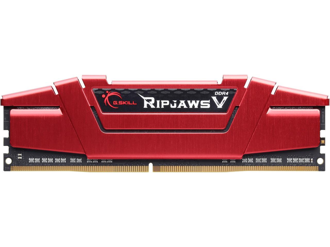 G.SKILL Ripjaws V Series 8GB 288-Pin DDR4 SDRAM DDR4 2400 (PC4 19200) Desktop Memory Model F4-2400C17S-8GVR
