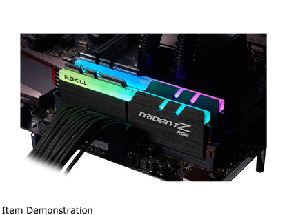 G.SKILL TridentZ RGB Series 32GB (2 x 16GB) 288-Pin DDR4 SDRAM DDR4 3866 (PC4 30900) Intel Z370 Desktop Memory Model F4-3866C18D-32GTZR