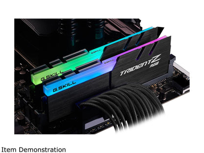 G.SKILL TridentZ RGB Series 32GB (2 x 16GB) 288-Pin DDR4 SDRAM DDR4 3866 (PC4 30900) Intel Z370 Desktop Memory Model F4-3866C18D-32GTZR