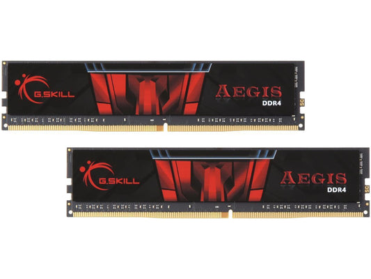 G.SKILL Aegis 8GB (2 x 4GB) 288-Pin DDR4 SDRAM DDR4 2400 (PC4 19200) Intel X299 / Z270 / Z170 / X99 Platform Desktop Memory Model F4-2400C17D-8GIS
