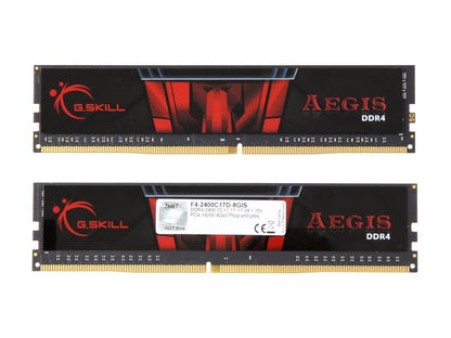 G.SKILL Aegis 8GB (2 x 4GB) 288-Pin DDR4 SDRAM DDR4 2400 (PC4 19200) Intel X299 / Z270 / Z170 / X99 Platform Desktop Memory Model F4-2400C17D-8GIS