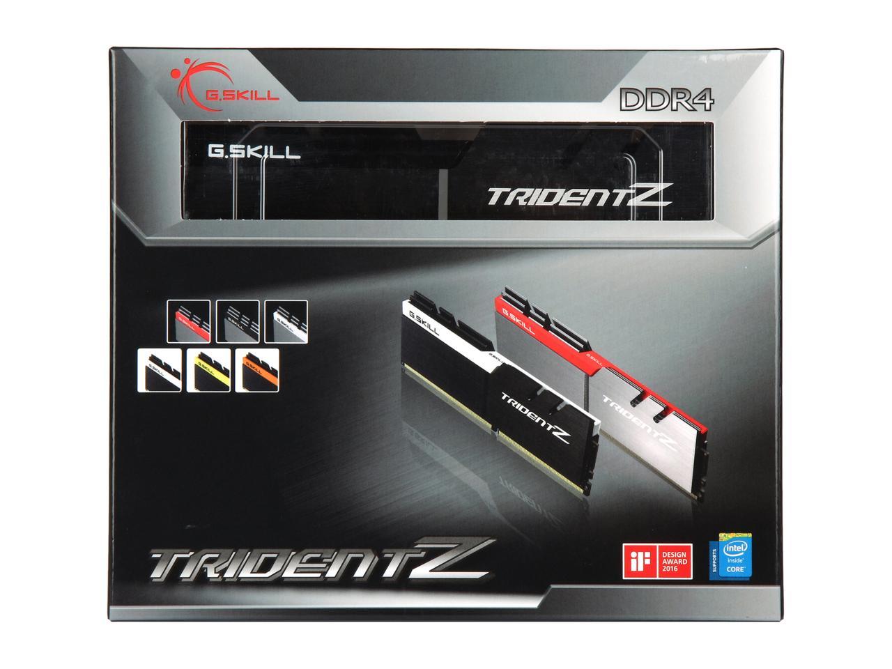 G.SKILL TridentZ Series 32GB (4 x 8GB) 288-Pin DDR4 SDRAM DDR4 4133 (PC4 33000) Intel Z370 / X299 Desktop Memory Model F4-4133C19Q-32GTZKKF