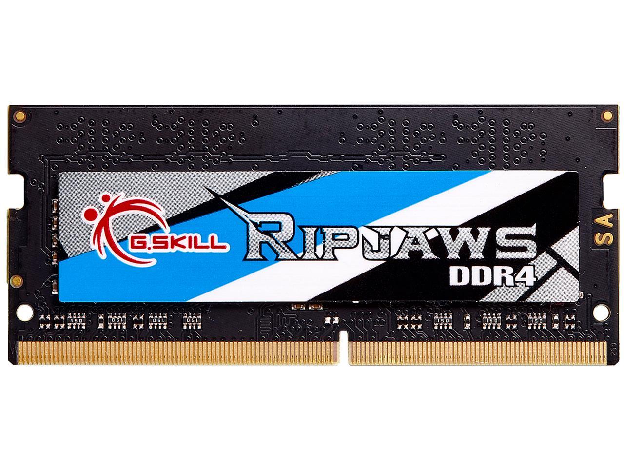 G.SKILL Ripjaws Series 8GB 260-Pin DDR4 SO-DIMM DDR4 3200 (PC4 25600) Laptop Memory Model F4-3200C16S-8GRS