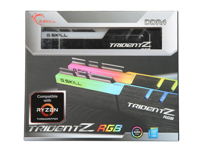G.SKILL Trident Z RGB (For AMD) 16GB (2 x 8GB) 288-Pin DDR4 SDRAM DDR4 2400 (PC4 19200) AMD X370 / X399 Desktop Memory Model F4-2400C15D-16GTZRX