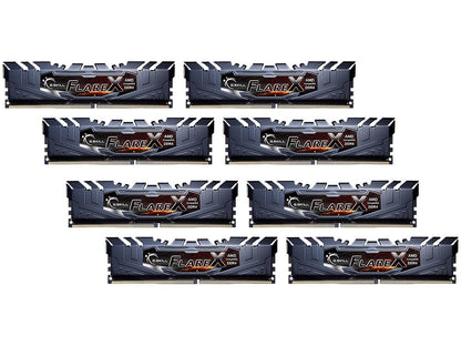 G.SKILL Flare X Series 128GB (8 x 16GB) 288-Pin DDR4 SDRAM DDR4 2933 (PC4 23400) AMD X399 Desktop Memory Model F4-2933C14Q2-128GFX