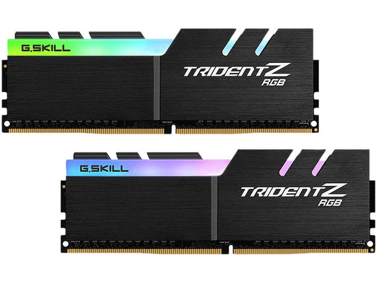 G.SKILL Trident Z RGB (For AMD) 16GB (2 x 8GB) 288-Pin DDR4 SDRAM DDR4 3200 (PC4 25600) Desktop Memory Model F4-3200C14D-16GTZRX