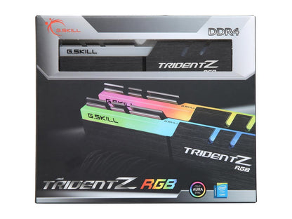 G.SKILL TridentZ RGB Series 16GB (2 x 8GB) 288-Pin DDR4 SDRAM DDR4 2933 (PC4 23400) Desktop Memory Model F4-2933C14D-16GTZRX