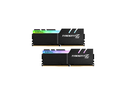 G.SKILL TridentZ RGB Series 32GB (2 x 16GB) 288-Pin DDR4 SDRAM DDR4 2933 (PC4 23400) Desktop Memory Model F4-2933C14D-32GTZRX