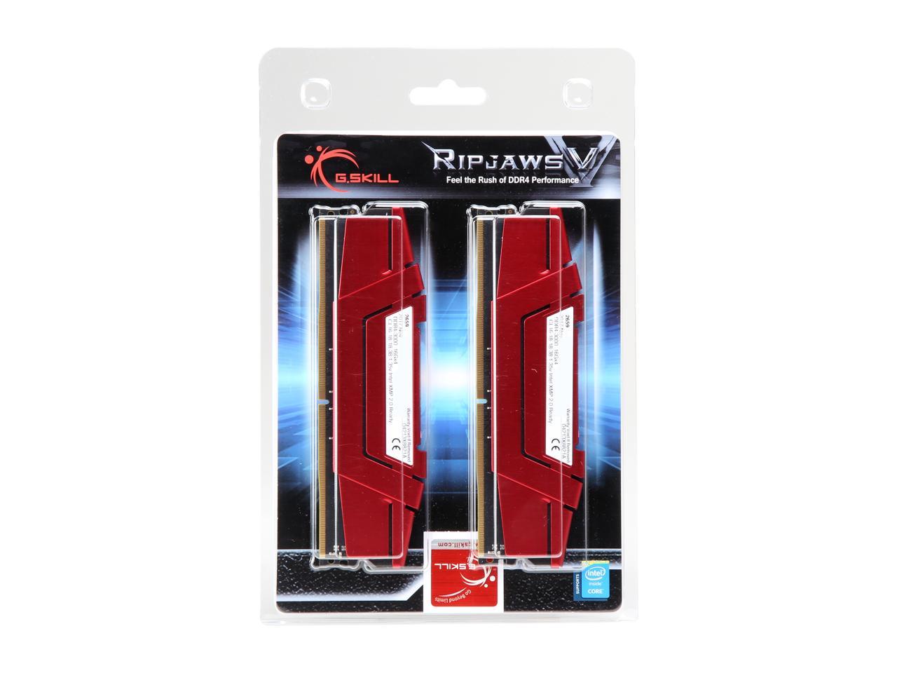 G.SKILL Ripjaws V Series 64GB (4 x 16GB) 288-Pin DDR4 SDRAM DDR4 3000 (PC4 24000) Desktop Memory Model F4-3000C16Q-64GVRB