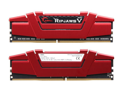 G.SKILL Ripjaws V Series 32GB (2 x 16GB) 288-Pin DDR4 SDRAM DDR4 3000 (PC4 24000) Desktop Memory Model F4-3000C16D-32GVRB