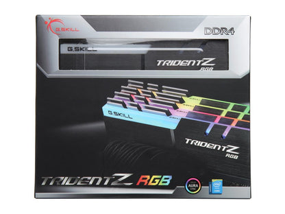 G.SKILL TridentZ RGB Series 64GB (4 x 16GB) 288-Pin DDR4 SDRAM DDR4 3733 (PC4 29800) Intel Z370 Desktop Memory Model F4-3733C17Q-64GTZR