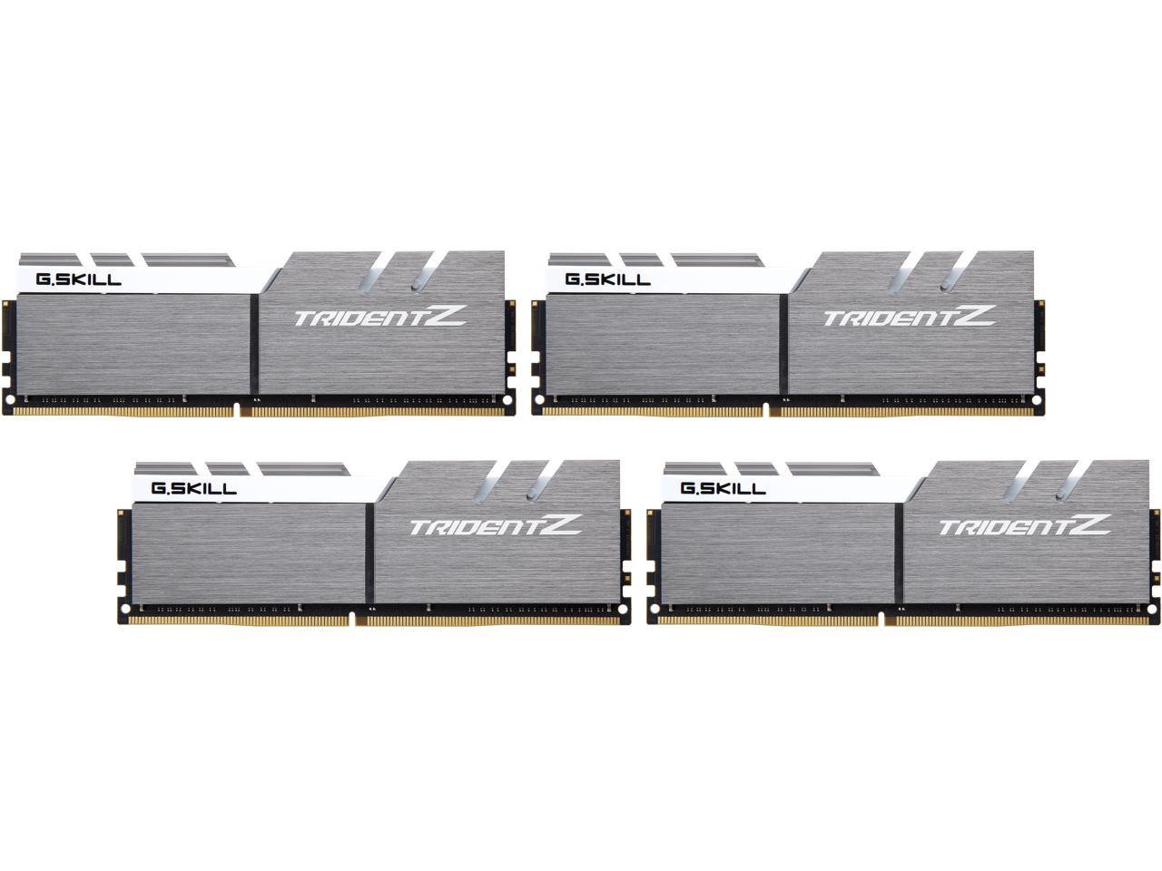 G.SKILL TridentZ Series 64GB (4 x 16GB) 288-Pin DDR4 SDRAM DDR4 3733 (PC4 29800) Intel Z370 Desktop Memory Model F4-3733C17Q-64GTZSW