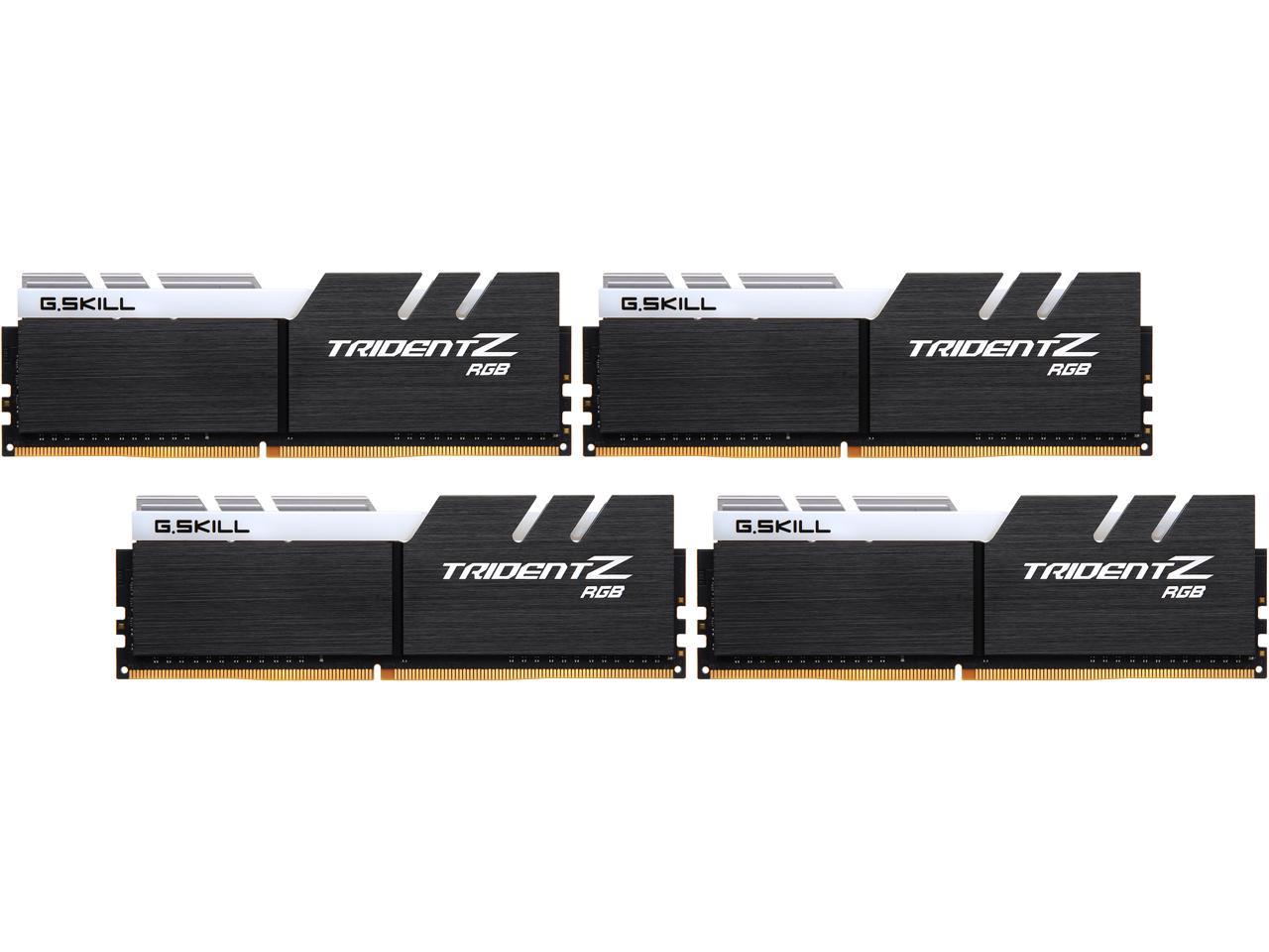 G.SKILL TridentZ RGB Series 32GB (4 x 8GB) 288-Pin DDR4 SDRAM DDR4 4000 (PC4 32000) Intel Z370 Desktop Memory Model F4-4000C18Q-32GTZR