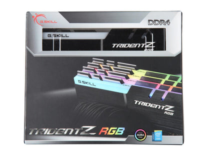 G.SKILL TridentZ RGB Series 32GB (4 x 8GB) 288-Pin DDR4 SDRAM DDR4 4000 (PC4 32000) Intel Z370 Desktop Memory Model F4-4000C18Q-32GTZR