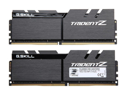 G.SKILL TridentZ Series 32GB (2 x 16GB) 288-Pin DDR4 SDRAM DDR4 4000 (PC4 32000) Intel Z370 Desktop Memory Model F4-4000C19D-32GTZKK