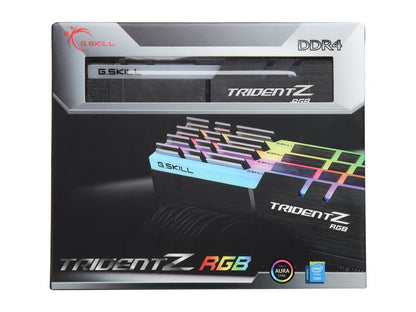 G.SKILL TridentZ RGB Series 32GB (4 x 8GB) 288-Pin DDR4 SDRAM DDR4 4133 (PC4 33000) Intel Z370 / X299 Desktop Memory Model F4-4133C19Q-32GTZRF