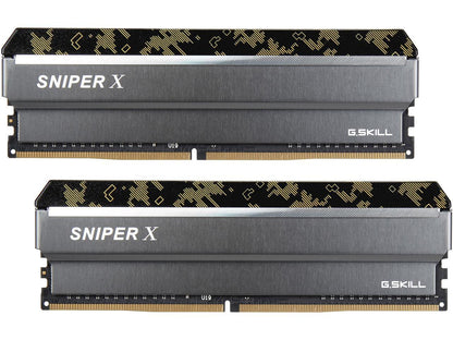 G.SKILL Sniper X Series 16GB (2 x 8GB) 288-Pin DDR4 SDRAM DDR4 2400 (PC4 19200) Intel X299 / Z370 / Z270 / Z170 Desktop Memory Model F4-2400C17D-16GSXK