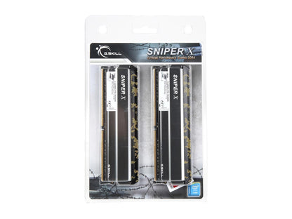 G.SKILL Sniper X Series 16GB (2 x 8GB) 288-Pin DDR4 SDRAM DDR4 2400 (PC4 19200) Intel X299 / Z370 / Z270 / Z170 Desktop Memory Model F4-2400C17D-16GSXK