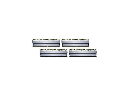 G.SKILL Sniper X Series 32GB (4 x 8GB) 288-Pin DDR4 SDRAM DDR4 2400 (PC4 19200) Intel X299 / X99 / Z370 / Z270 / Z170 Platform Desktop Memory Model F4-2400C17Q-32GSXF