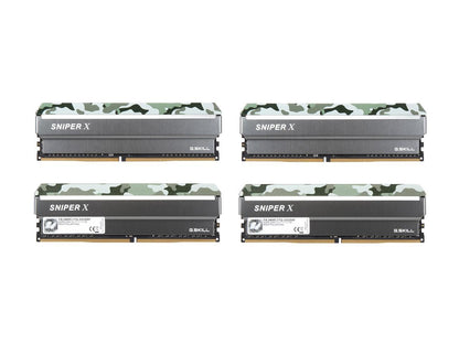 G.SKILL Sniper X Series 32GB (4 x 8GB) 288-Pin DDR4 SDRAM DDR4 2400 (PC4 19200) Intel X299 / X99 / Z370 / Z270 / Z170 Platform Desktop Memory Model F4-2400C17Q-32GSXF