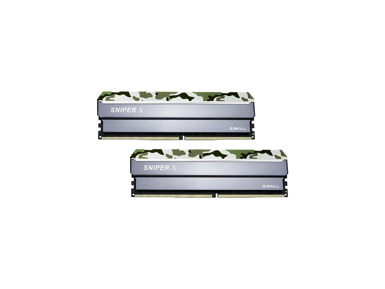 G.SKILL Sniper X Series 16GB (2 x 8GB) 288-Pin DDR4 SDRAM DDR4 3000 (PC4 24000) Intel X299 / Z370 / Z270 / Z170 Platform Desktop Memory Model F4-3000C16D-16GSXFB