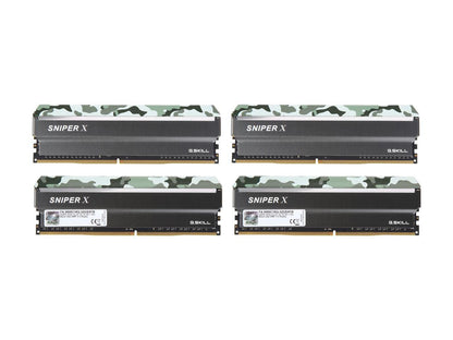 G.SKILL Sniper X Series 32GB (4 x 8GB) 288-Pin DDR4 SDRAM DDR4 3000 (PC4 24000) Intel X299 / X99 / Z370 / Z270 / Z170 Platform Desktop Memory Model F4-3000C16Q-32GSXFB