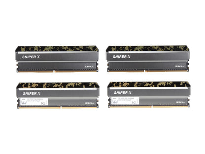 G.SKILL Sniper X Series 32GB (4 x 8GB) 288-Pin DDR4 SDRAM DDR4 3000 (PC4 24000) Intel X299 / X99 / Z370 / Z270 / Z170 Platform Desktop Memory Model F4-3000C16Q-32GSXKB