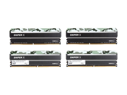 G.SKILL Sniper X Series 64GB (4 x 16GB) 288-Pin DDR4 SDRAM DDR4 3000 (PC4 24000) Intel X299 / X99 / Z370 / Z270 / Z170 Platform Desktop Memory Model F4-3000C16Q-64GSXFB